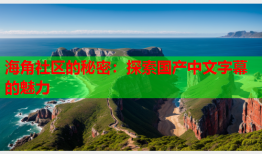 海角社区的秘密：探索国产中文字幕的魅力