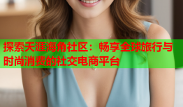 探索天涯海角社区：畅享全球旅行与时尚消费的社交电商平台