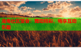 海角社区聚会：舞动精彩，畅享互动乐趣