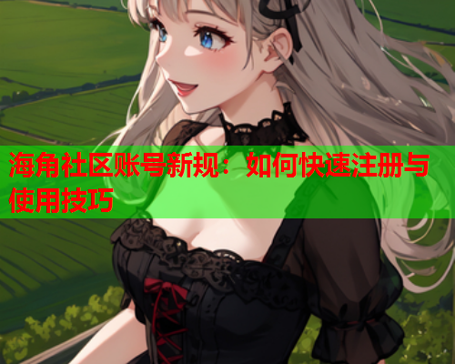 海角社区账号新规：如何快速注册与使用技巧