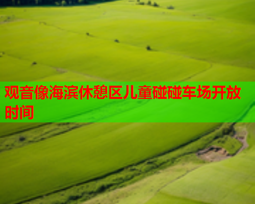观音像海滨休憩区儿童碰碰车场开放时间